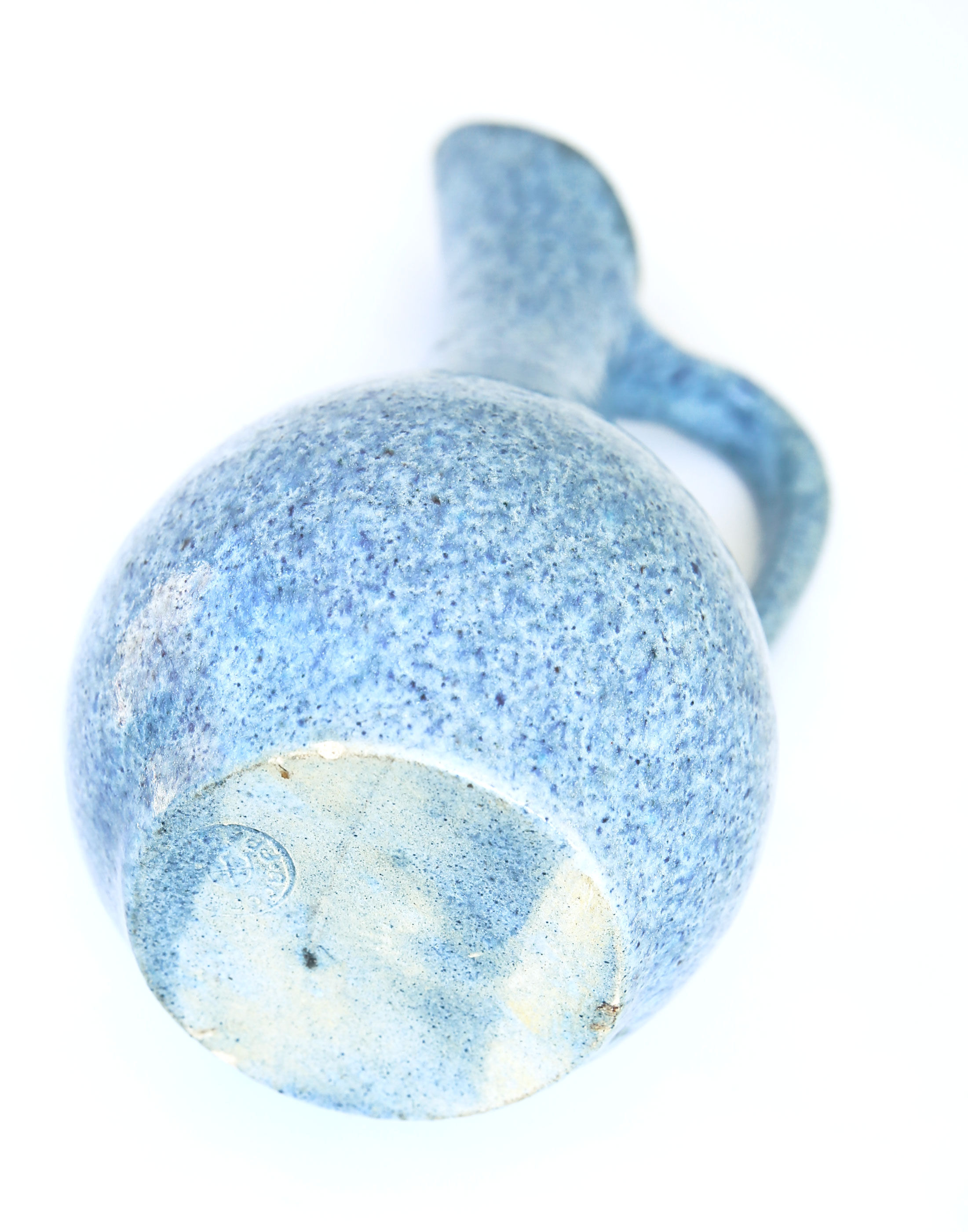 Blue speckled Accolay pitcher