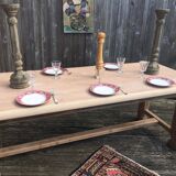 Table de ferme bois brut