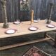 Table de ferme bois brut