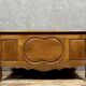 Louis XV period center desk in solid cherry wood circa 1750 Opening in