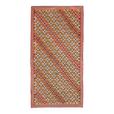 1970s Vintage Turkish Oushak Handmade Wool Cotton Orange Area Rug 152x295