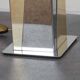 Large table lamp in silver and gold metal, 1980
