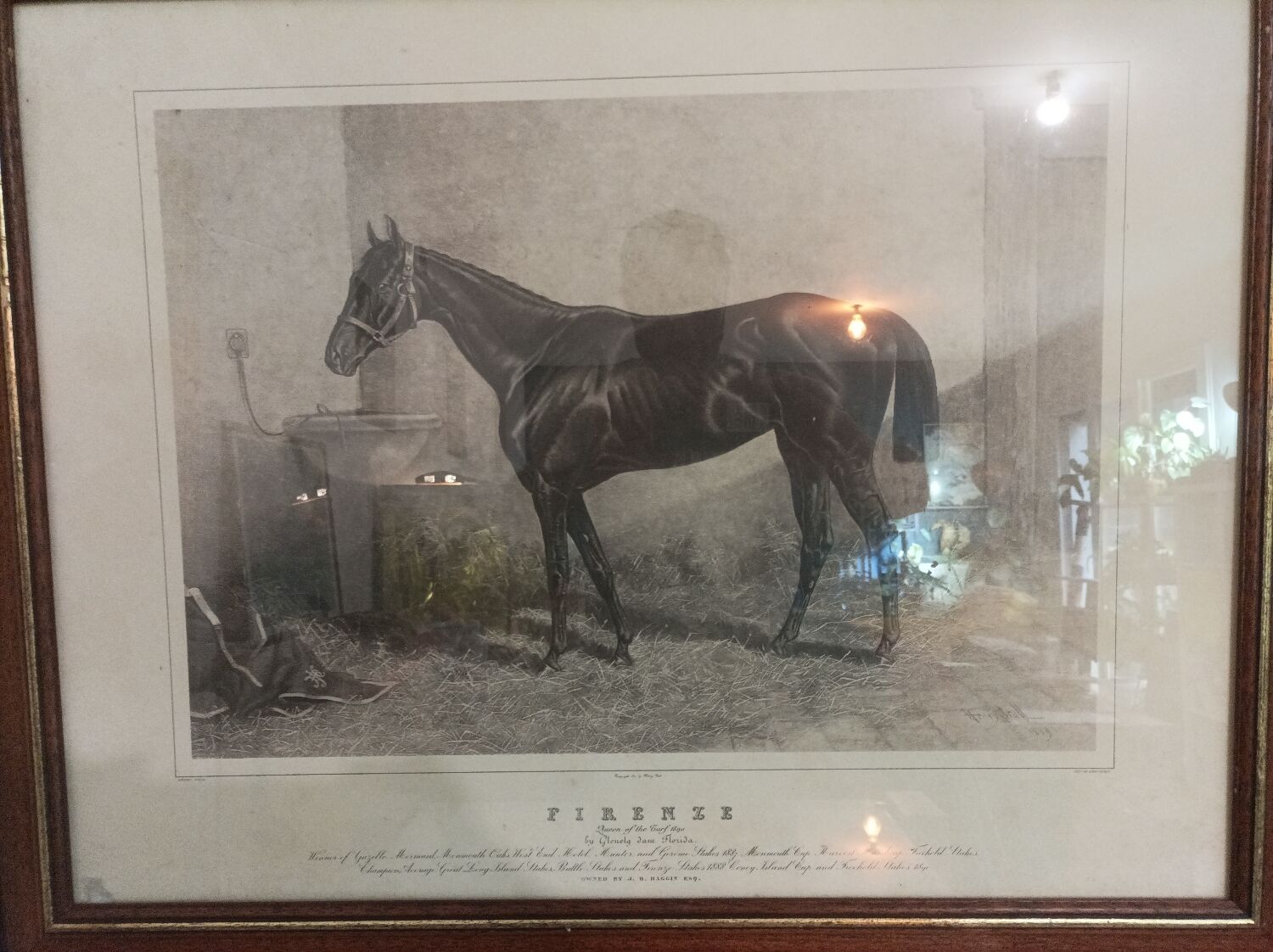 Horse painting by Adrien Moreau