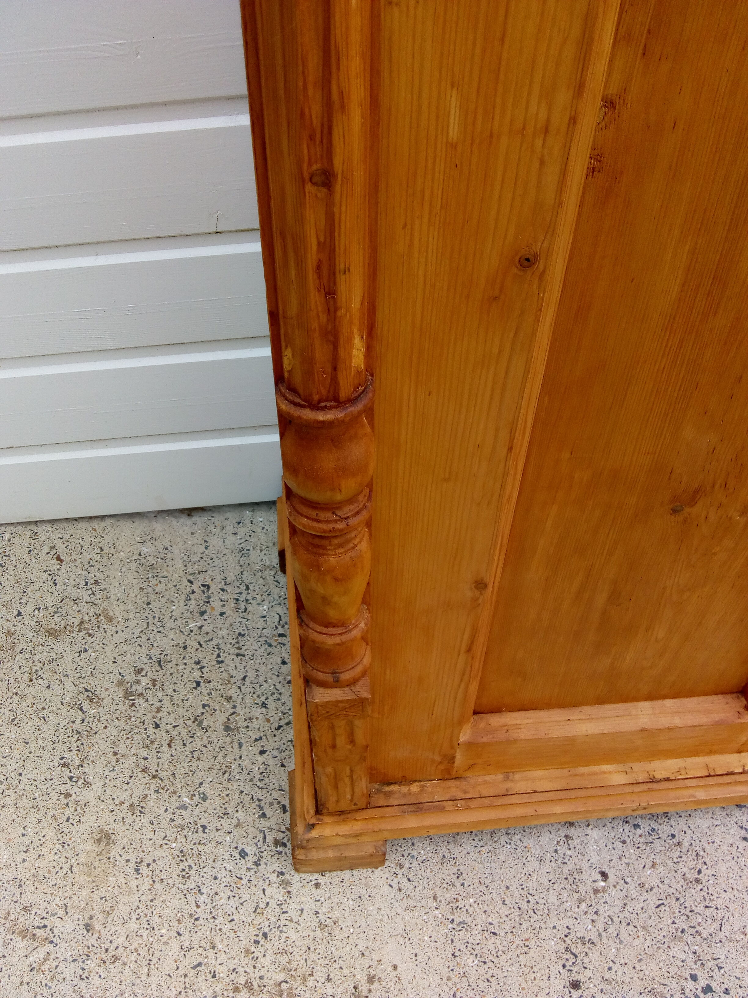 English pine cabinet