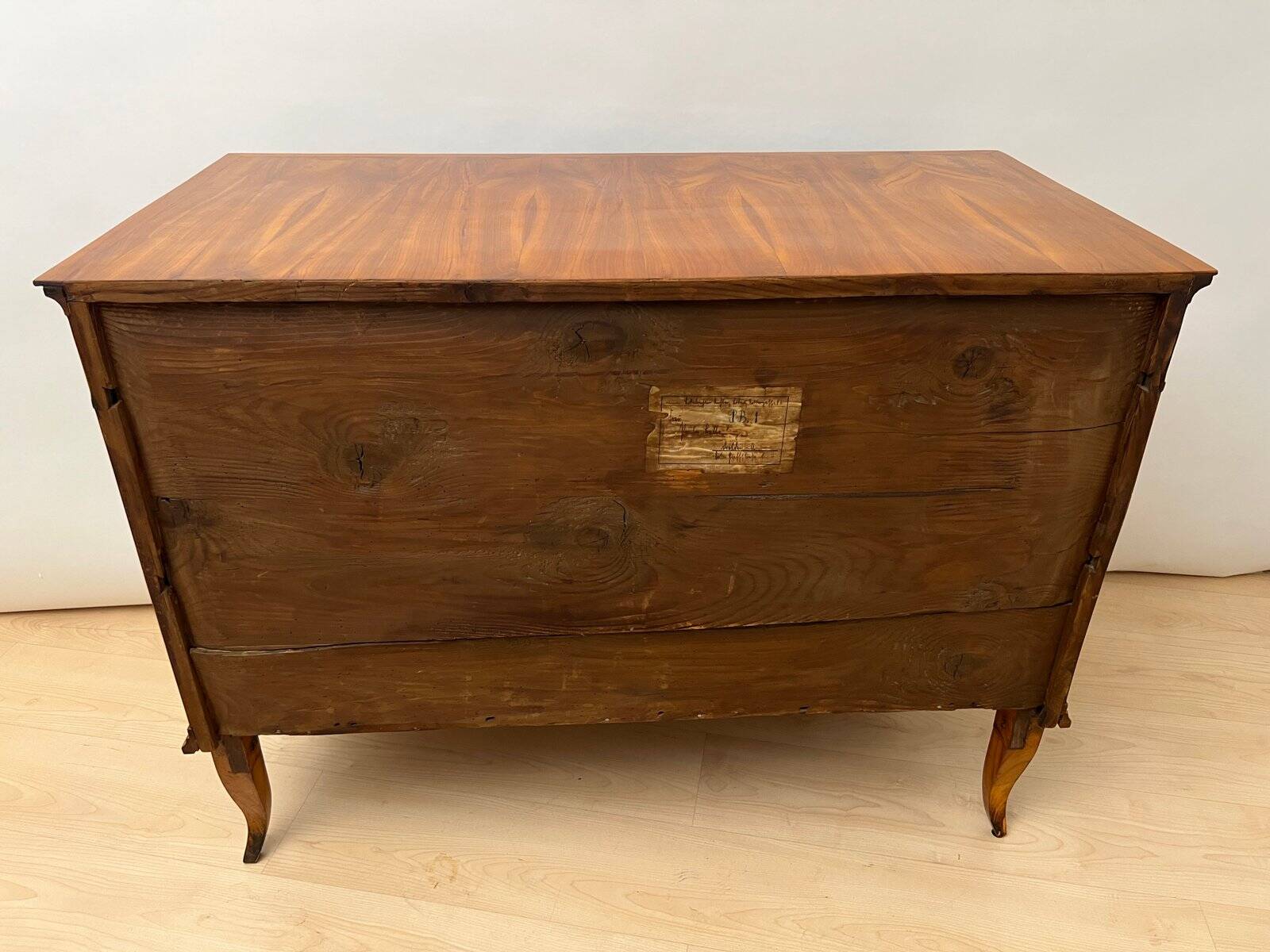 Biedermeier Commode in Cherry Veneer and Brass, Germany, 1820s