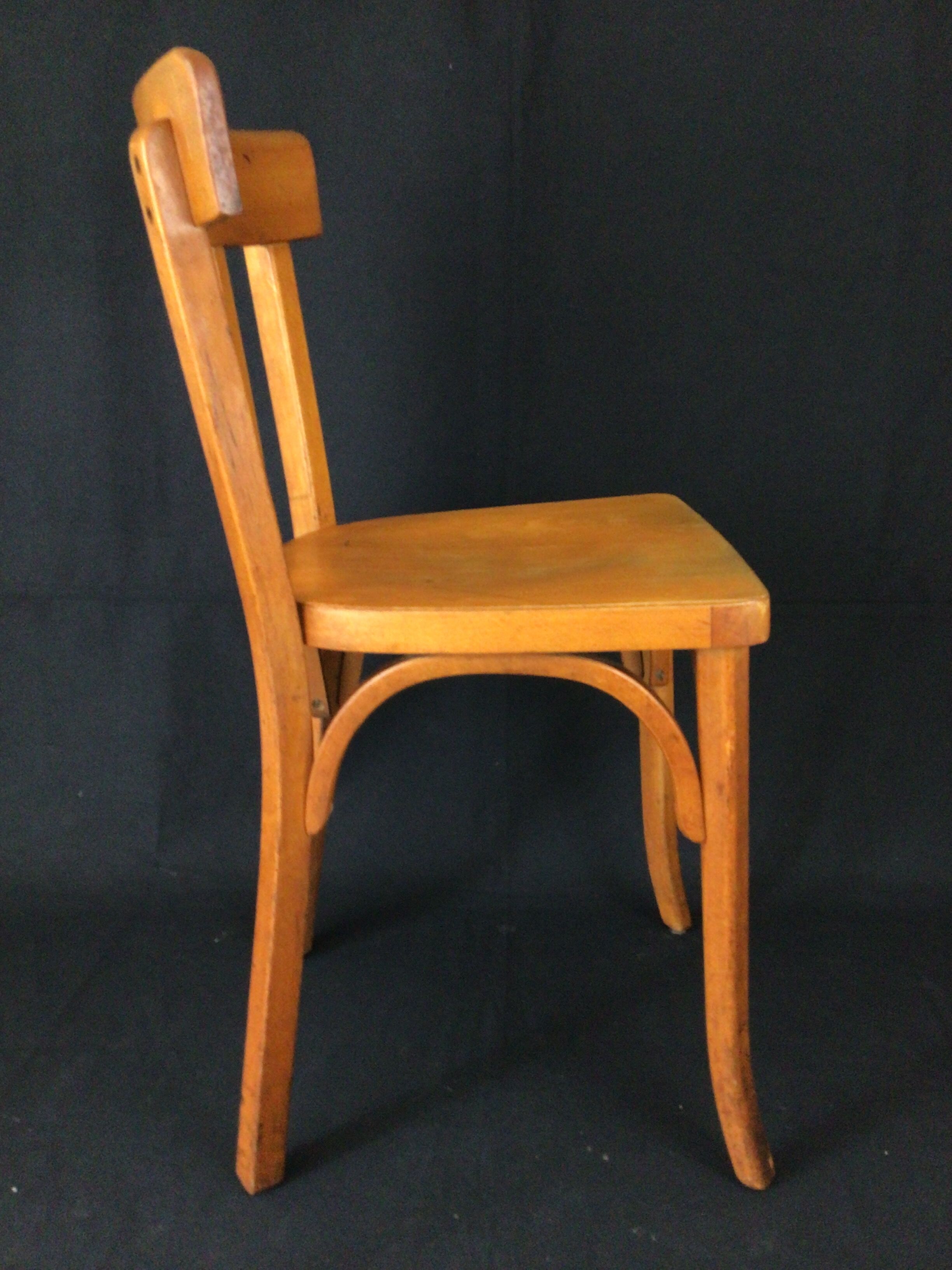 Pair of Baumann bistro chairs