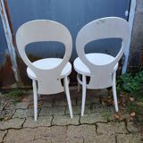 Pair of Baumann chairs, "seagull" model