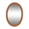 Rattan mirror published by Uluv in the 1960s