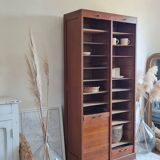 Meuble de métier - classeur à rideau double - vintage
