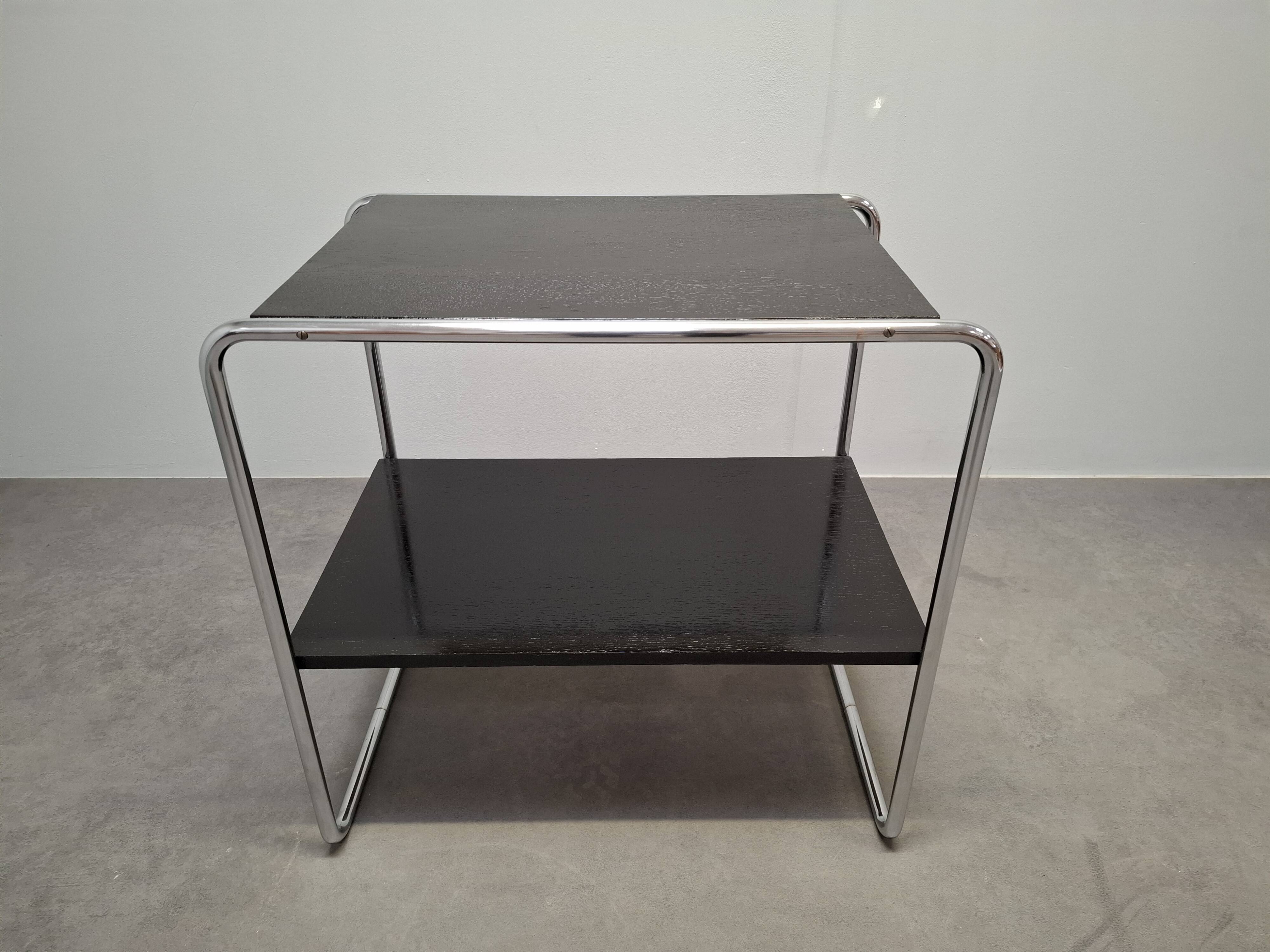 Bauhaus Side Table Attributed to Marcel Breuer, Czechoslovakia