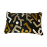 Coussin noir beige motif design style keith haring
