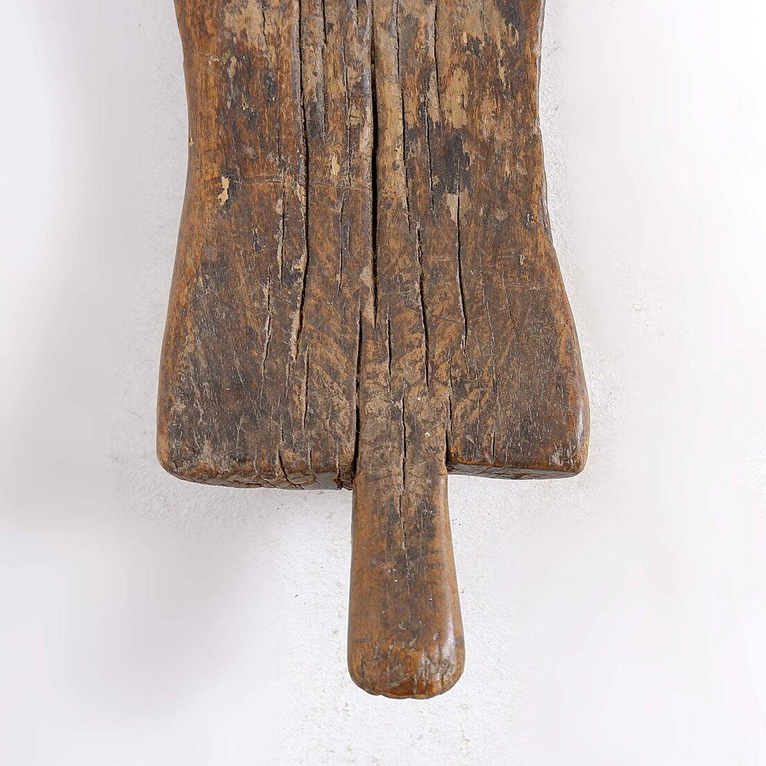 Senufo African bench in carved wood