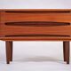 Teak Commode with 2 Drawers, Denmark, 1960s