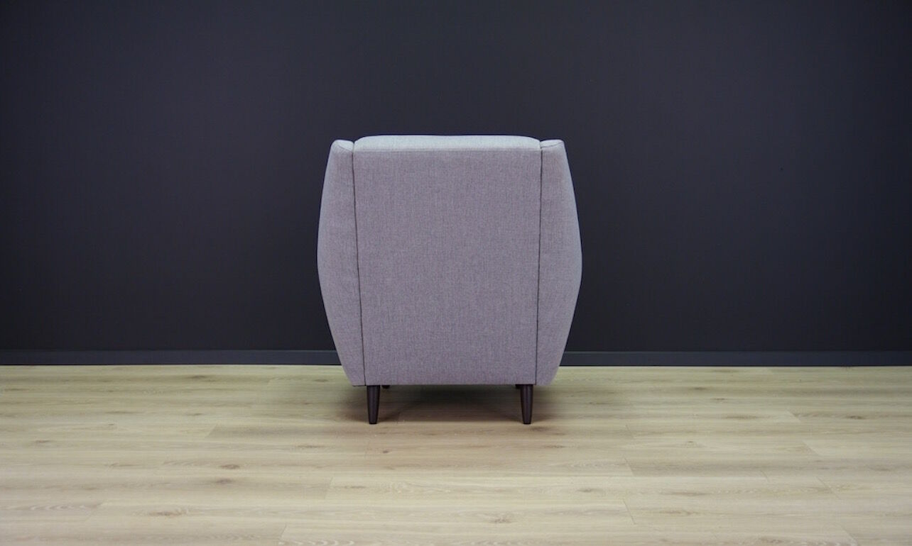 Grey armchair, Danish design, 1970s, production: Denmark