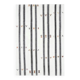 Tapis kilim turc vintage en laine et coton blanc fait à la main