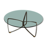 Chrome And Smoked Glass Coffee Table, 1970's