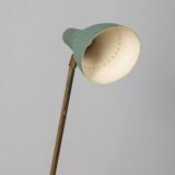 Vintage 1950s coffee table with lamp and magazine rack Italian design