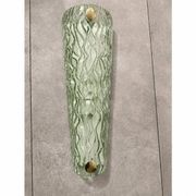 Monumental Green Murano Glass Wall Sconces From Italy – Set of Two