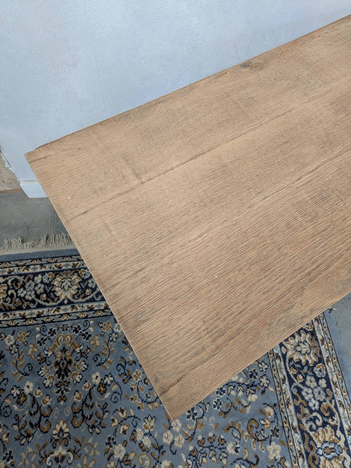 Small raw wood sideboard