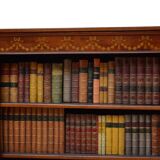 Edwardian Mahogany and Inlaid Open bookcase