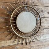 Rattan mirror
