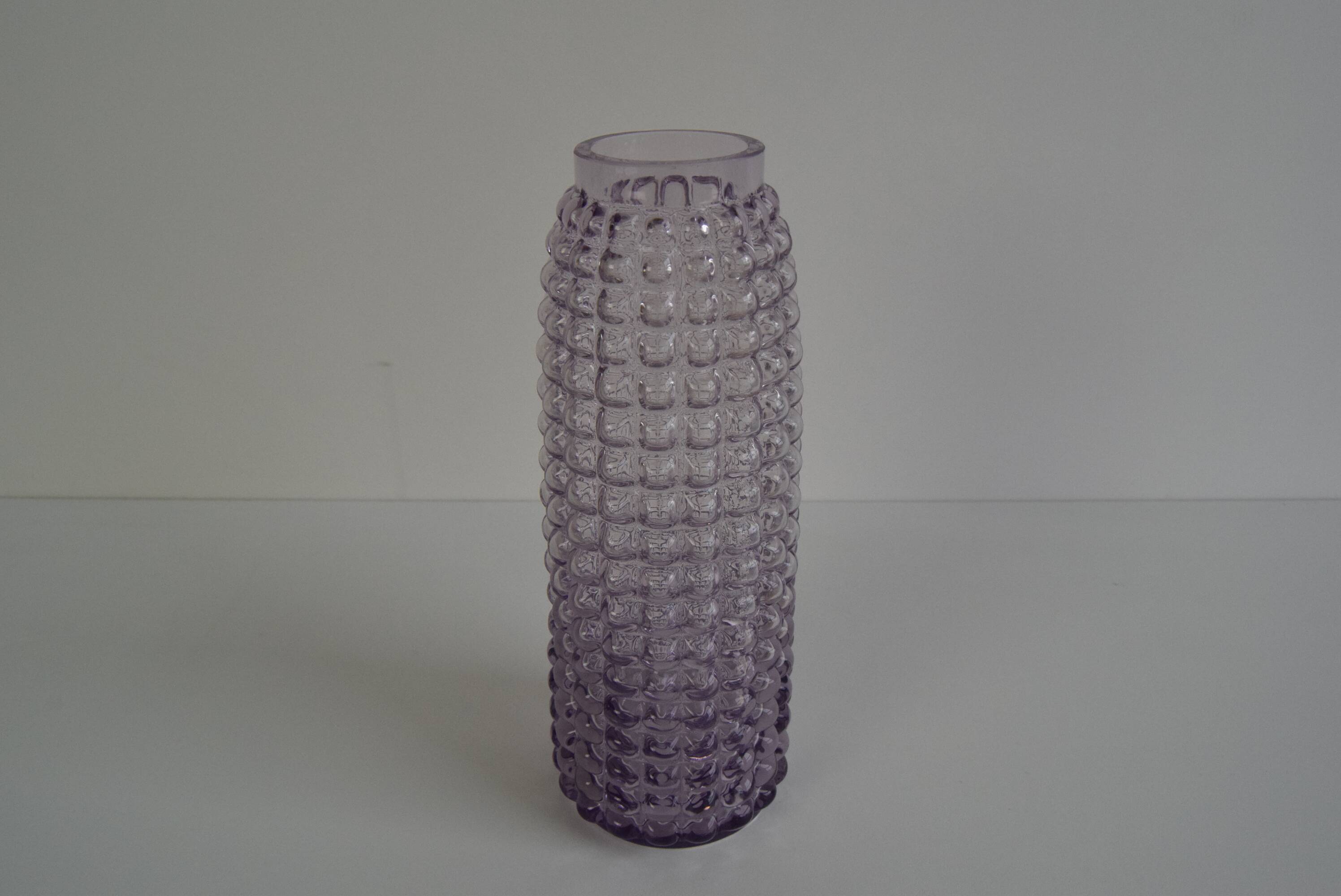 Czech Prachen Glass Vase by Frantisek Koudelka,  1970's.