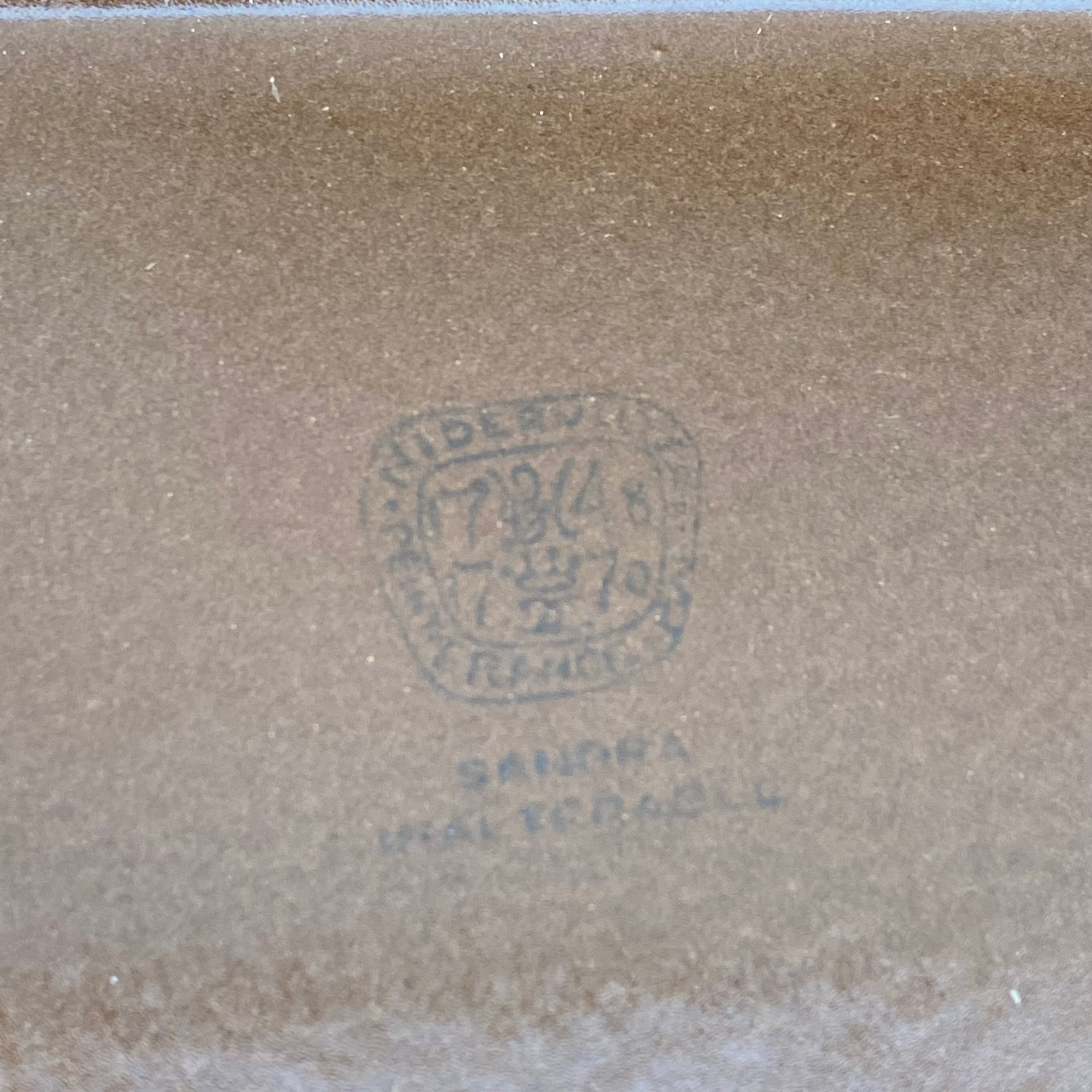 Set of 6 sandstone plates-Manufacture Niederviller