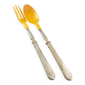 Salad service silver handles 19th century Restoration