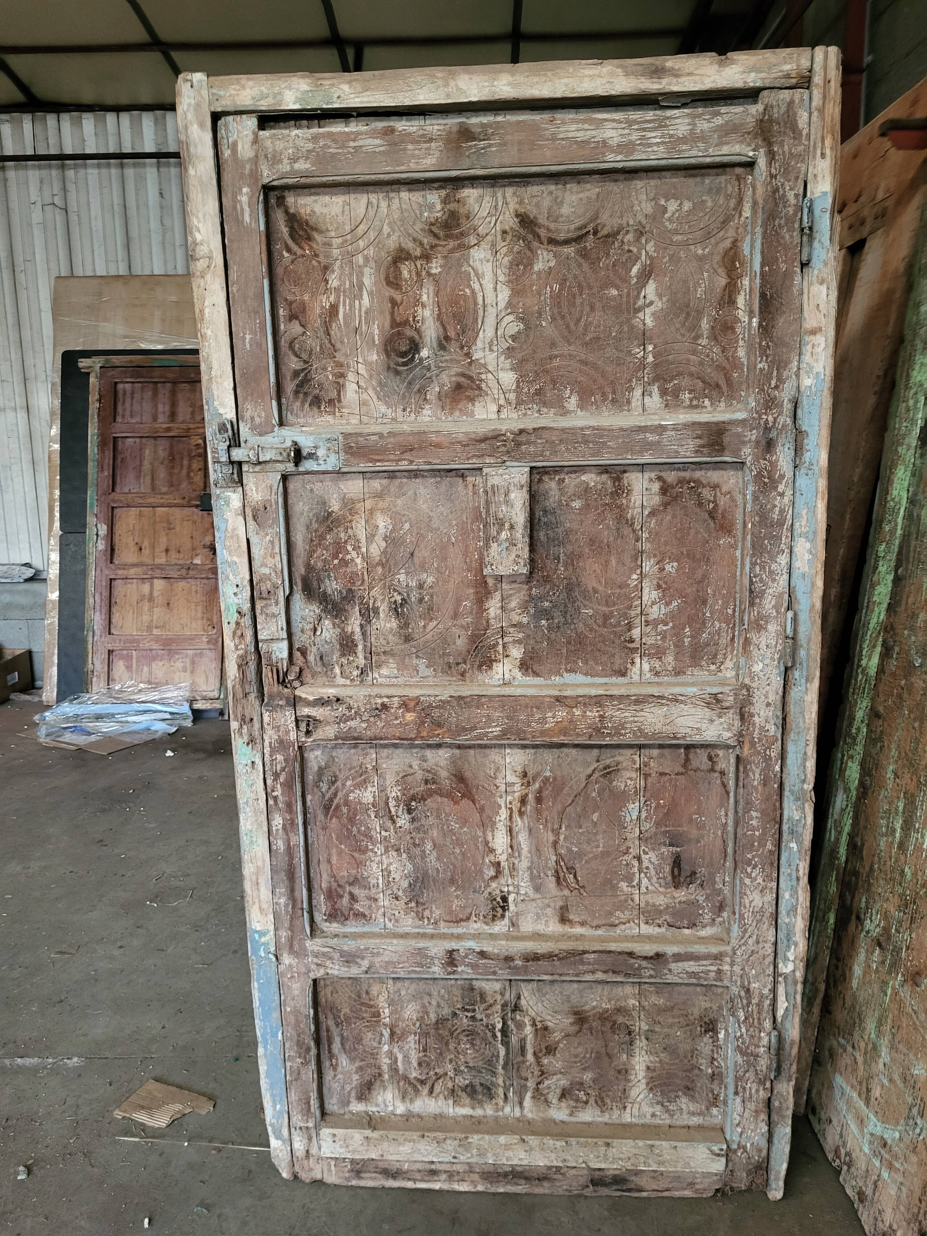 Ancient carved Berber door