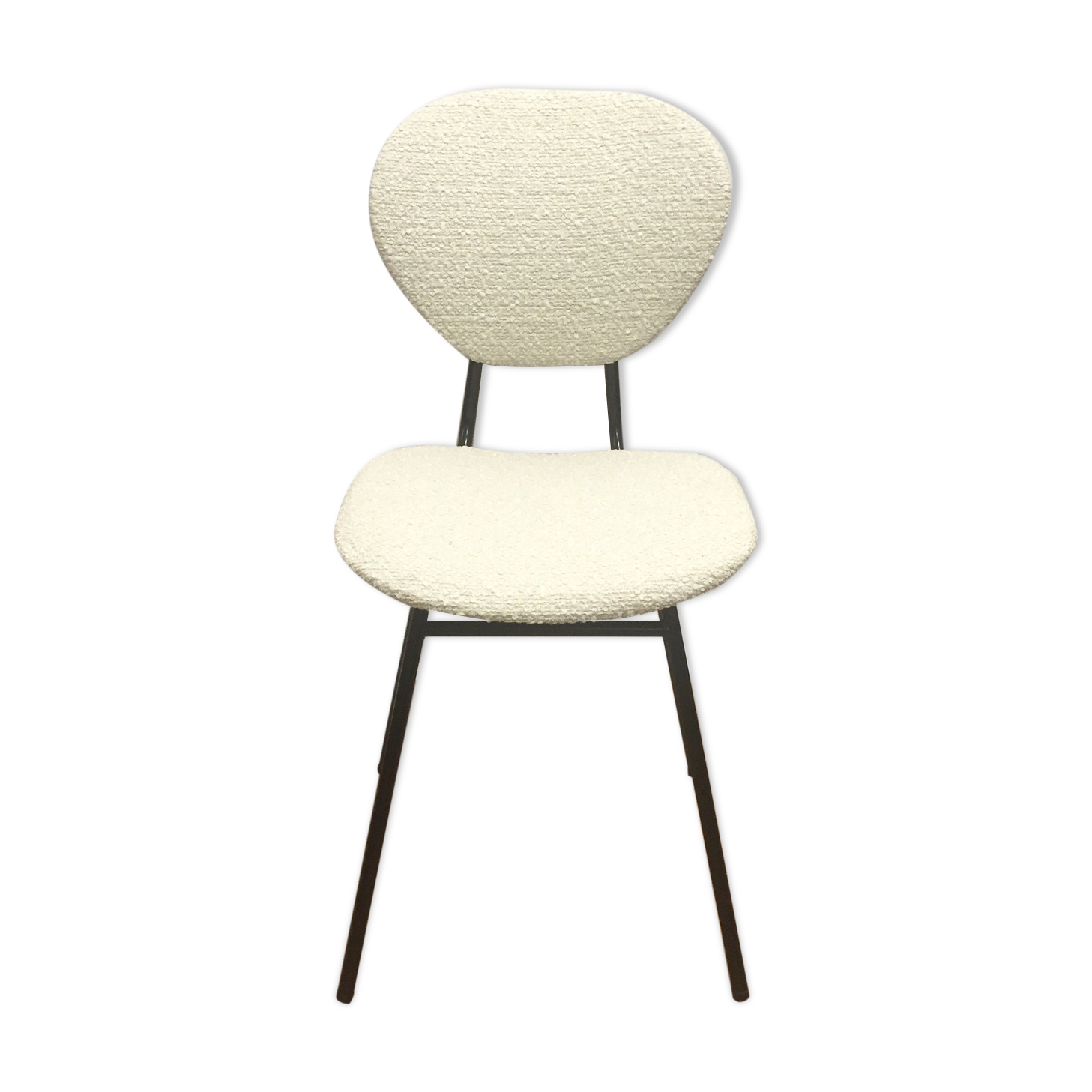 Chaise retapissée bouclette