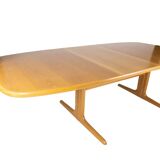 Dining table in oak of danish design manufactured by Skovby Furniture Factory from the 1960s.