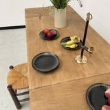 Oak farmhouse table 120cm + 200cm extensions