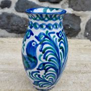 Vase en céramique espagnole Fajalauza, années 1970