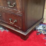 1950s English mahogany chest of drawers