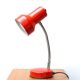 Veneta Lumi articulated red desk lamp, 60s