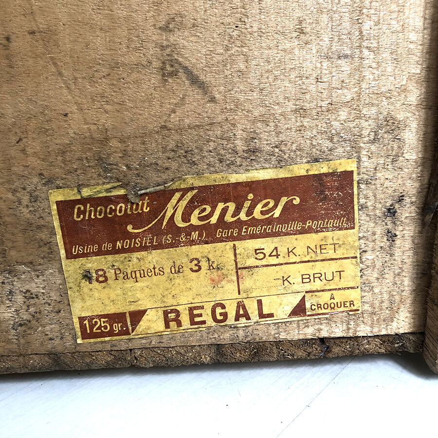 50's vintage wooden crate