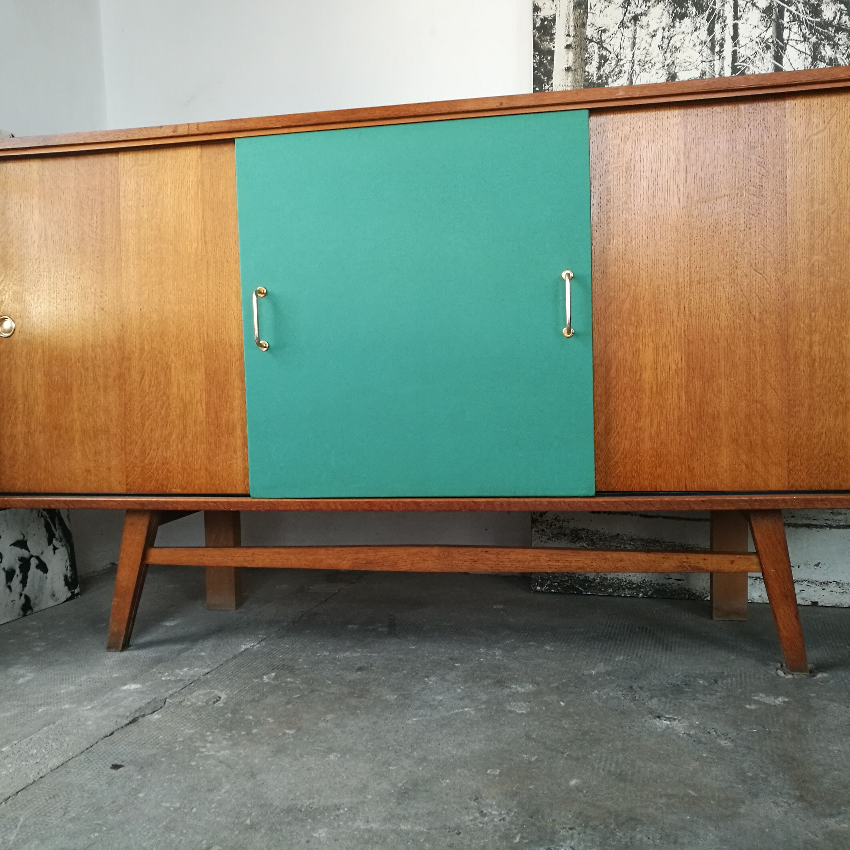 Vintage oak enfilade