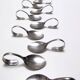 Postmodern Set of Twelve Steel Serving Spoon by Pinti, Italy, 1980s