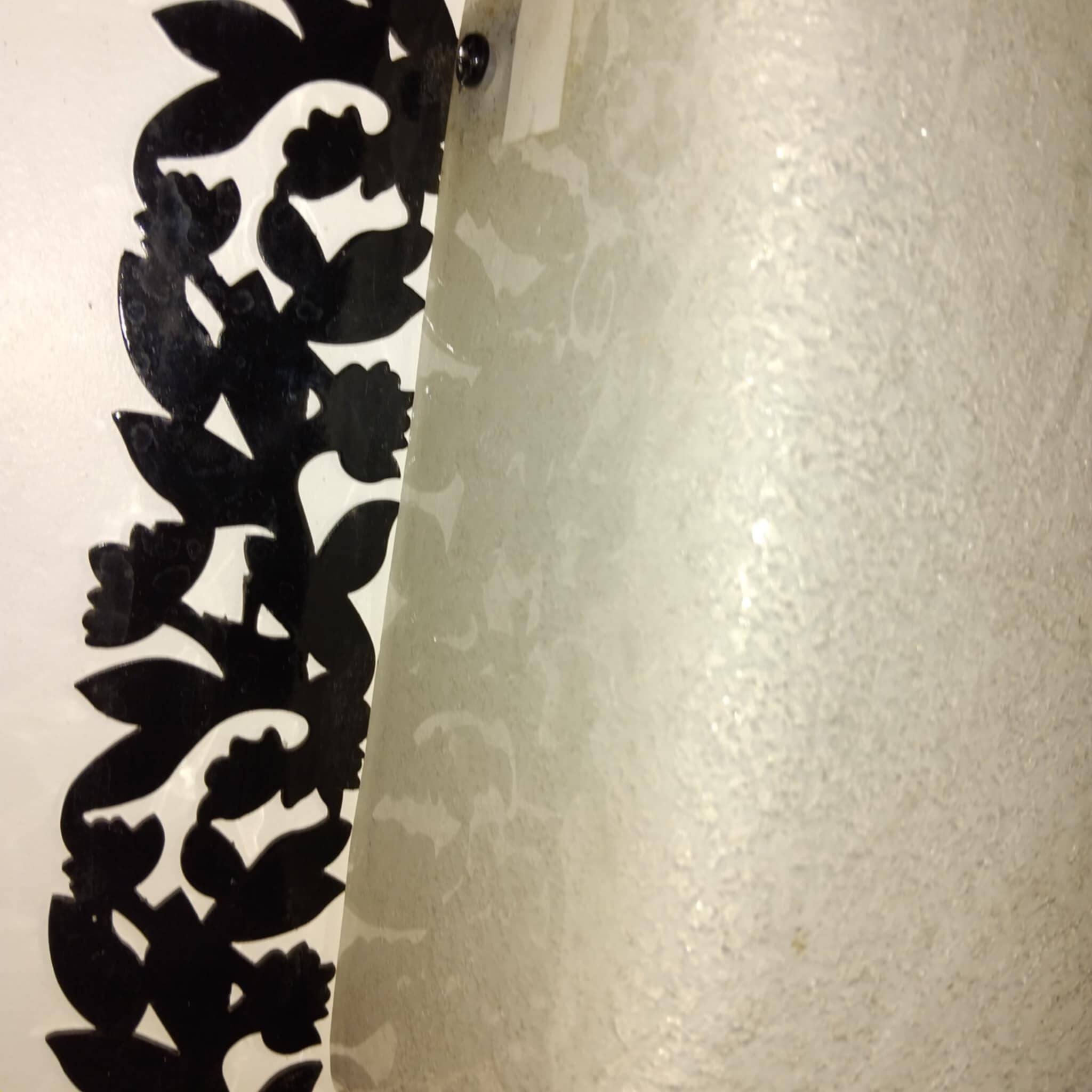 ARTELUCE square wall light in Murano glass and metal from the 70s/80s