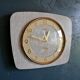Vintage clock silent wall pendulum "Kienzle Formica white gray"