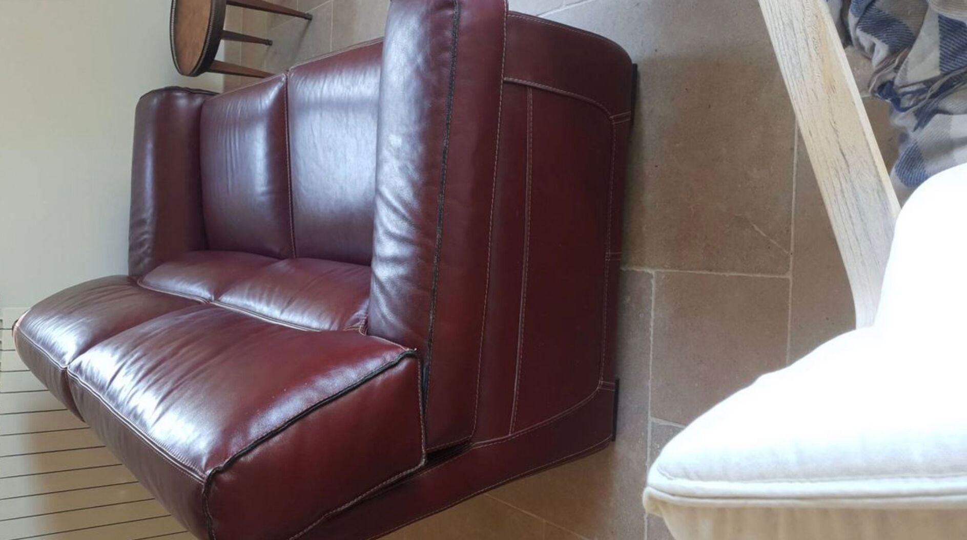 Leather buffalo sofa