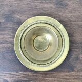 Duo of brass pockets or candle holders