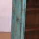 Old art deco wall display case in original blue teak burmese patina