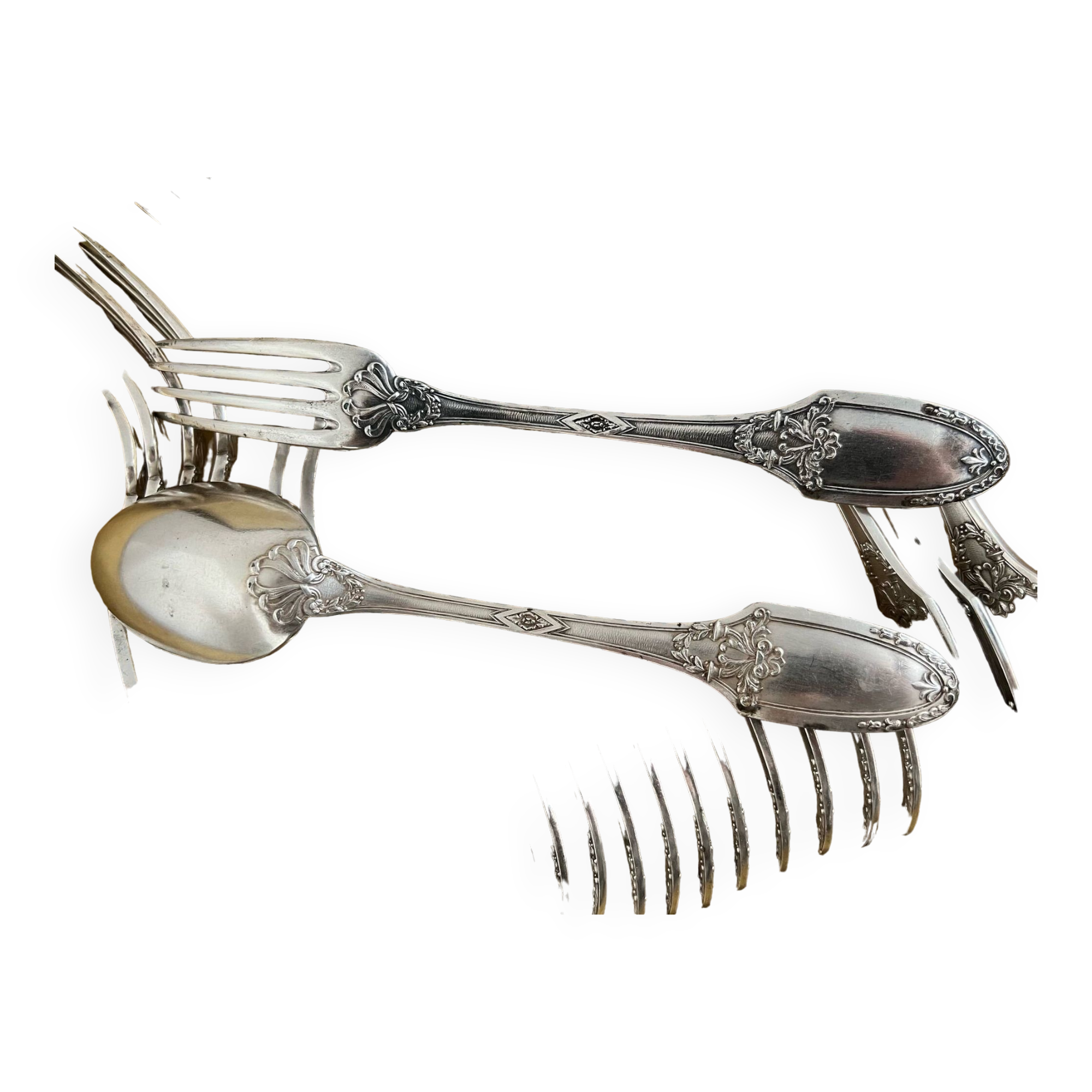 Boulenger 23-piece cutlery set with silver hallmark 84 gr