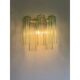 Italian Wall Light Green “Tronchi” Murano Glass Wall Sconce