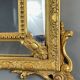Large giltwood pediment mirror, 19th century