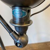 Jieldé lamp 2 arms 40+25cm industrial graphite Jean Louis Domecq 1950