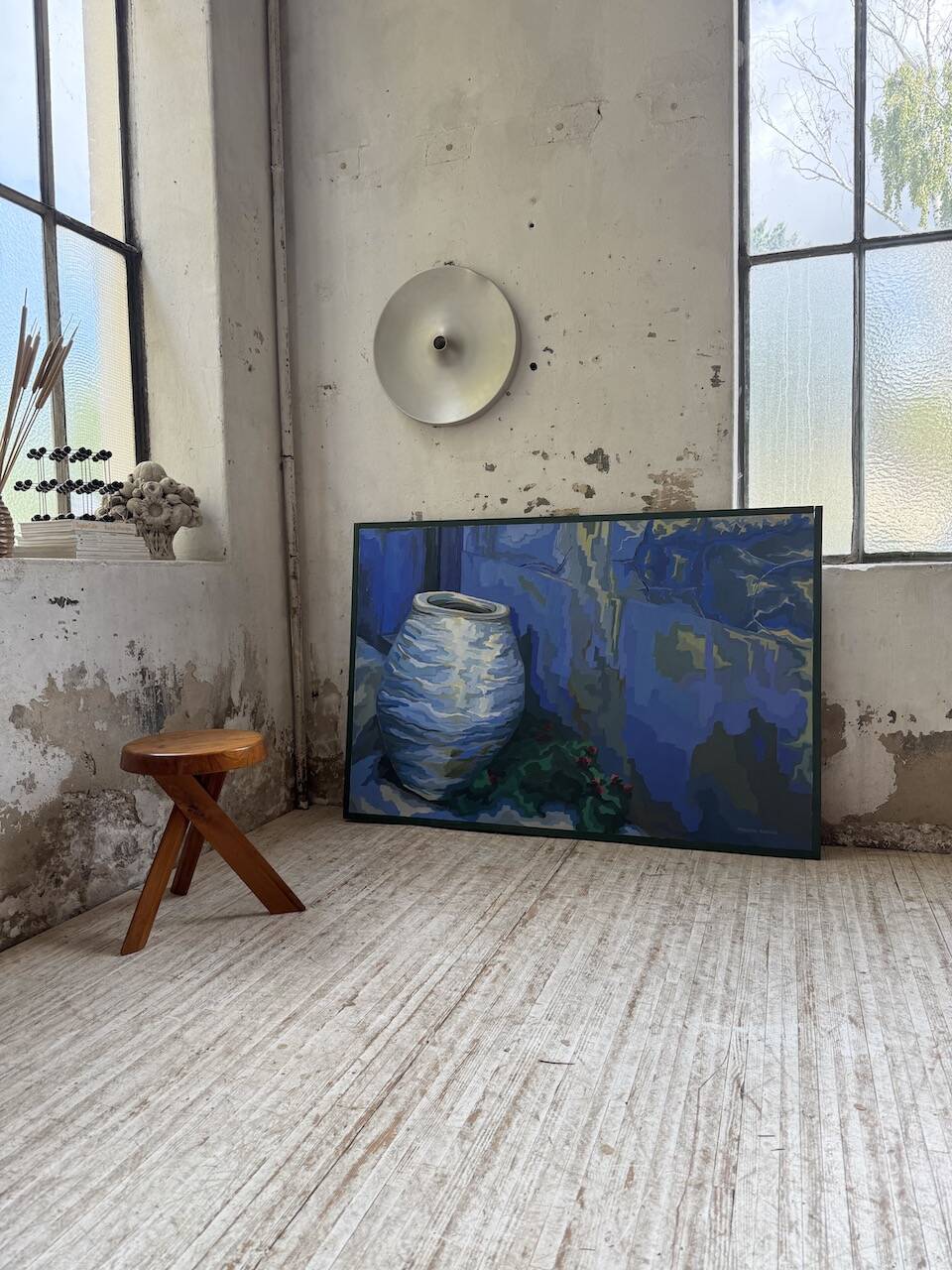 Saunière Audouze XL blue jar painting