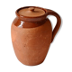Pot en terre cuite avec couvercle