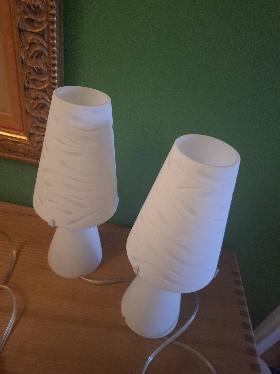 2 Murano bedside lamps, Luce